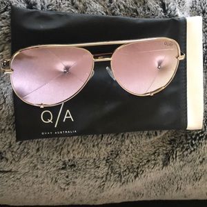 High Key Rose Gold Desi Perkins Quay Sunglasses